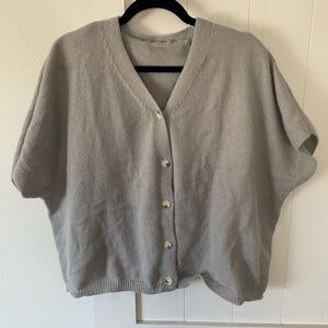 Gray Women's Sweater Cardigan